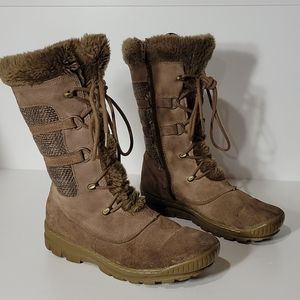 BareTraps Drue Leather Boots, Faux Fur, Women's Size 8